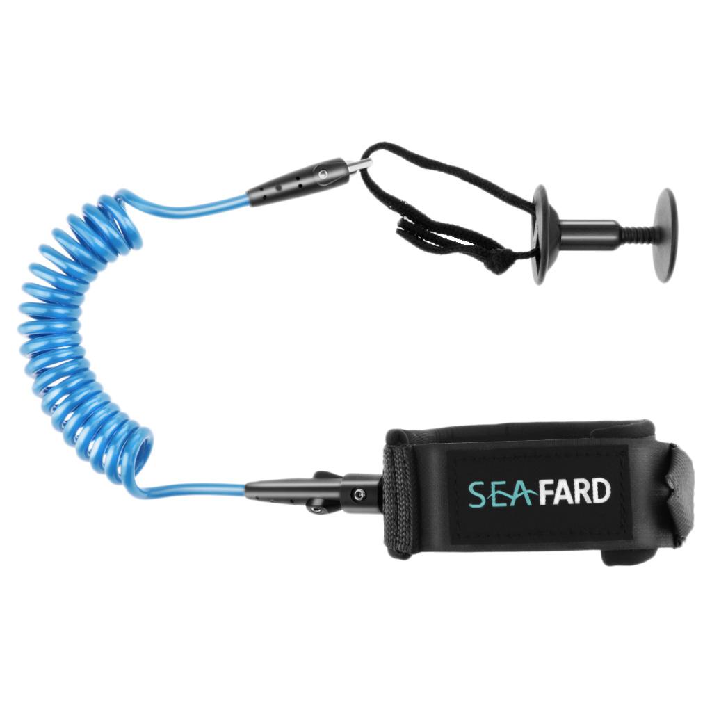2x Body Board Leash 5ft 5.5mm Coiled Body Board Cord Arm Strap For Surfing