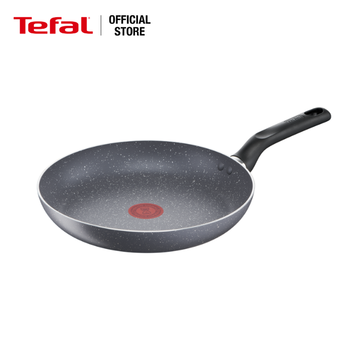 Bộ 2 chảo chiên chống dính vân đá Tefal Natura dùng cho bếp ga và hồng ngoại (20cm, 28cm) - Hàng chính hãng