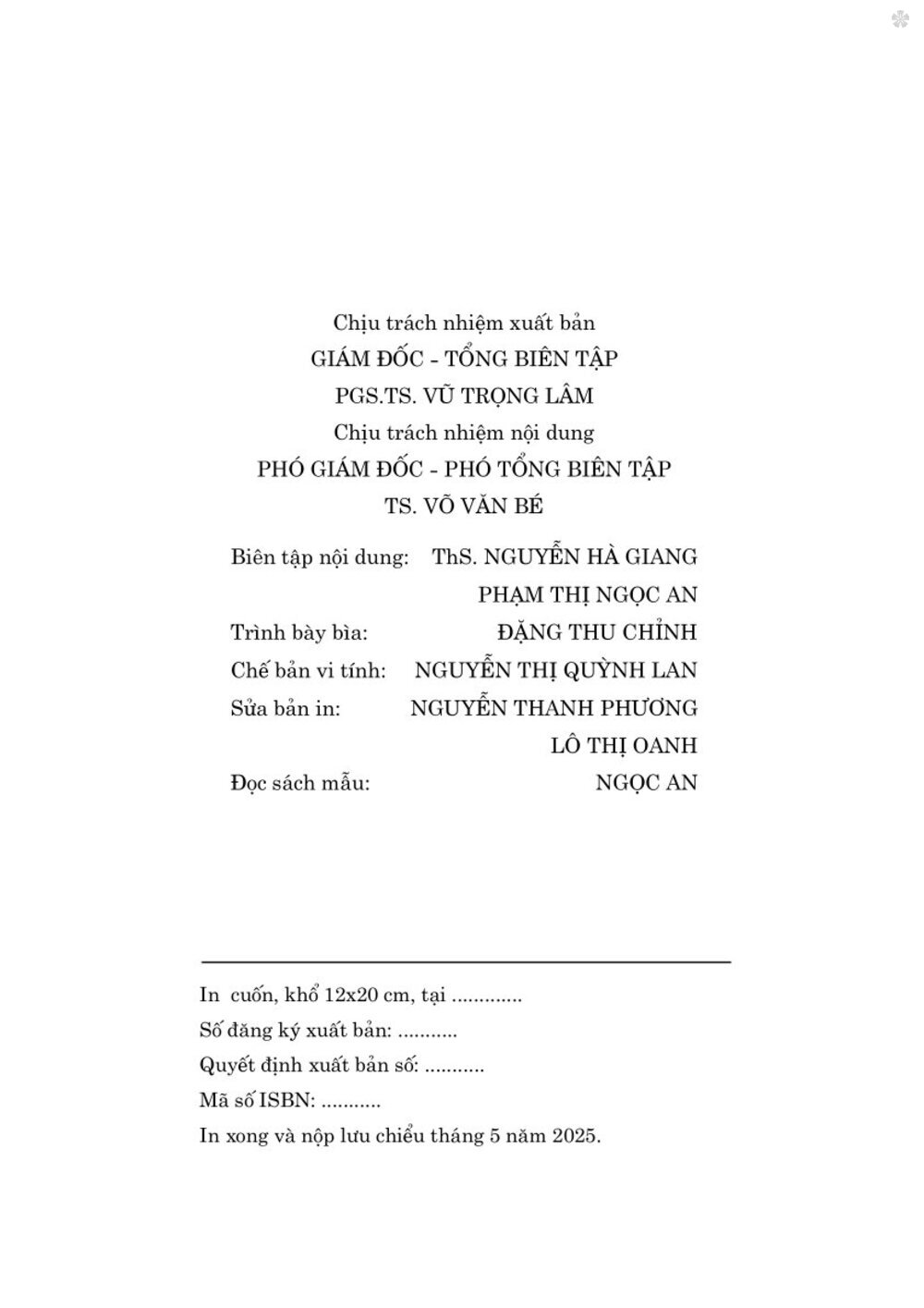 Hồ Chí Minh về xây dựng Đảng và chỉnh đốn Đảng (Xuất bản lần thứ hai, có chỉnh sửa và bổ sung) bản in 2025