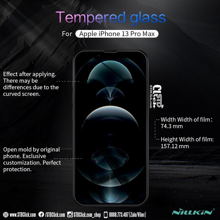 KÍNH CƯỜNG LỰC DÀNH CHO ĐIỆN THOẠI IPHONE 13 PRO MAX NILLKIN H+PRO