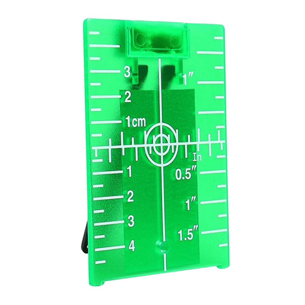 Magnetic Floor Laser Target Plate Card with Stand for Beam Application Green