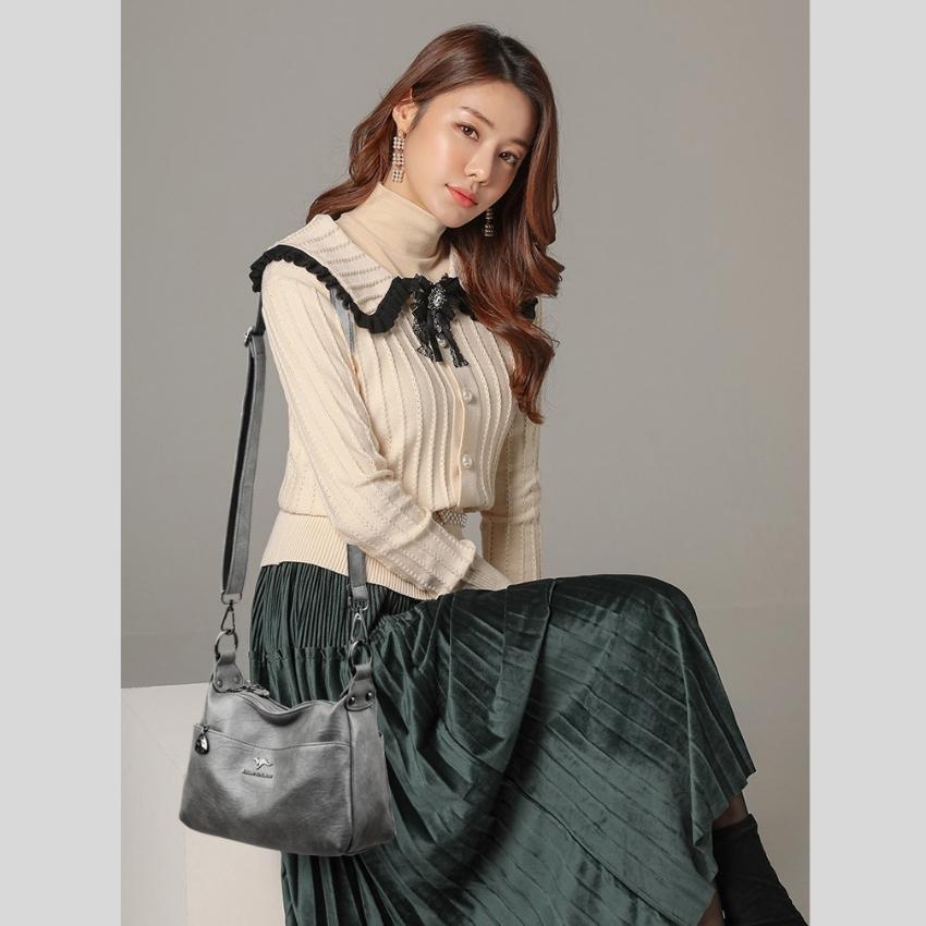 Túi xách nữ công sở đẹp thời trang cao cấp Hàn Quốc KAIDIFEINIROO KF23 (8003) size 26cm Đủ 2 Dây