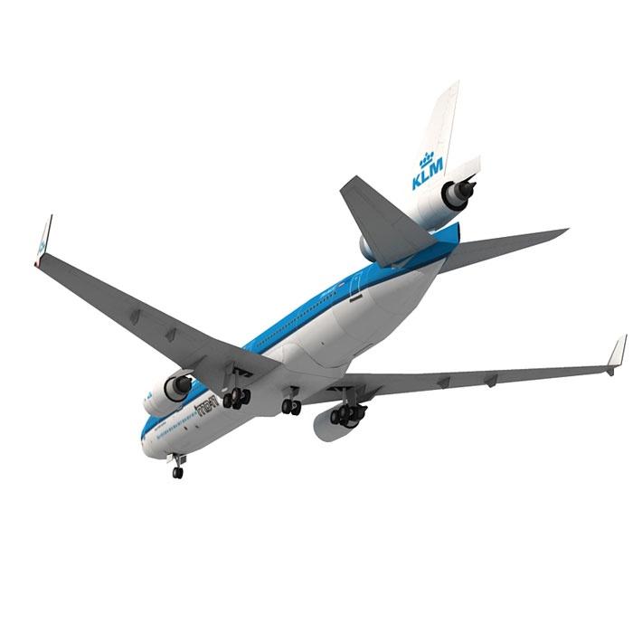 Mô hình giấy máy bay KLM Boeing 737-900 tỉ lệ 1/100