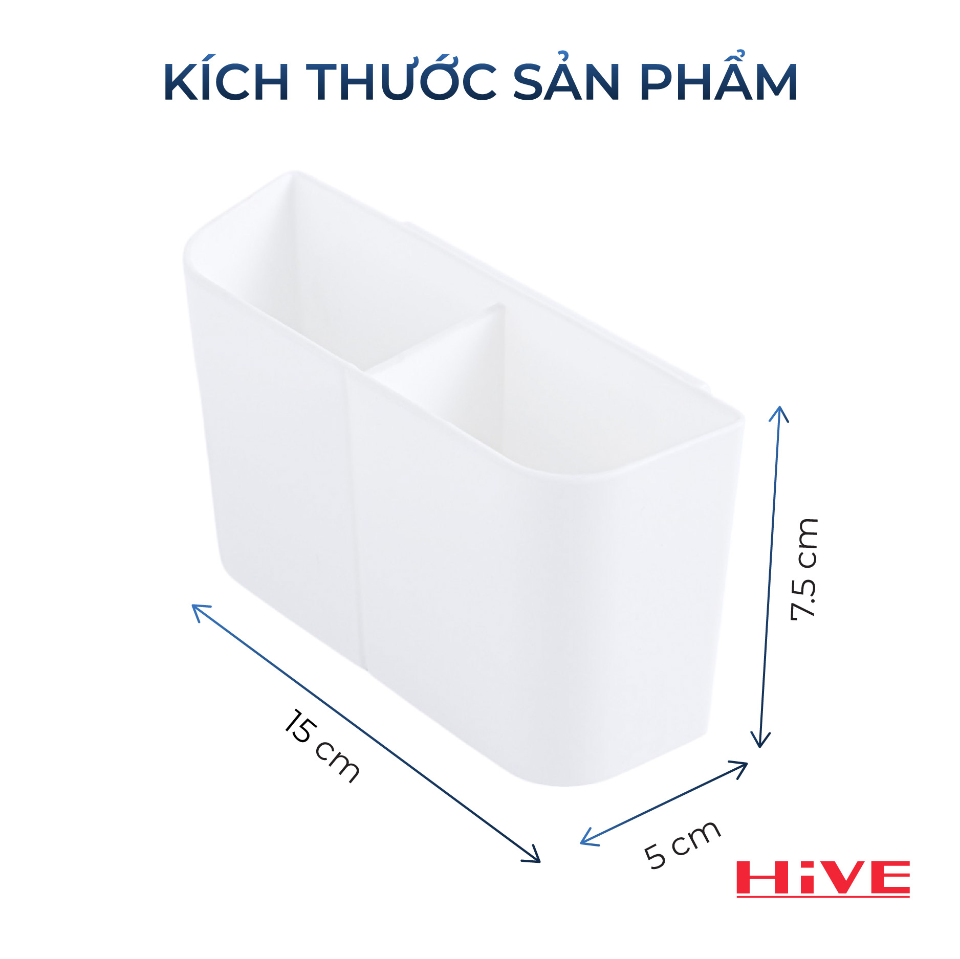 Hộp (ống) đựng đũa muỗng nhựa HiVE Premium