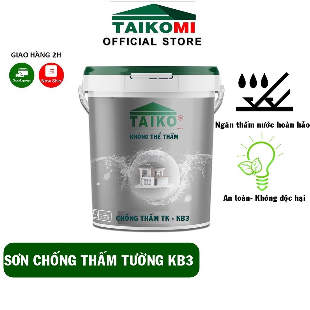 Sơn Chống Thấm Tường 1 Thành Phần KB3 Taikomi - Ngăn thấm nước cho bề mặt bê tông, xi măng cát