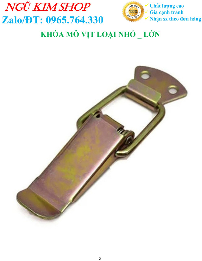 KHÓA MỎ VỊT LOẠI NHỎ _ LỚN