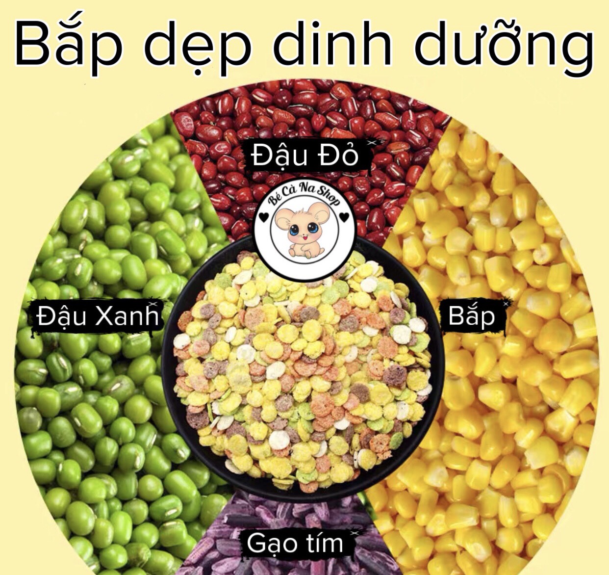 Bắp dẹp vị rau củ thức ăn bánh xốp cho hamster thỏ bọ sóc chinchilla...
