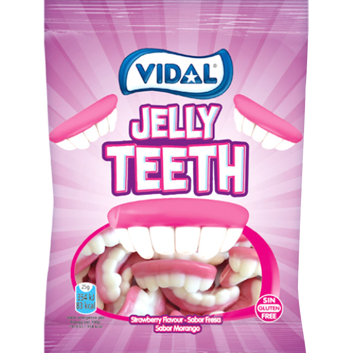 Kẹo Dẻo Hình Hàm Răng Vidal (Gói 100g)