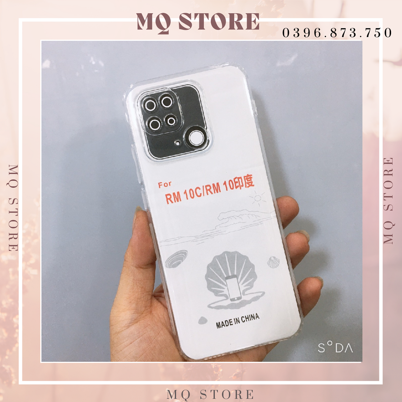 Ốp dẻo trong TPU loại tốt, bảo vệ camera dành cho Xiaomi Redmi 10C
