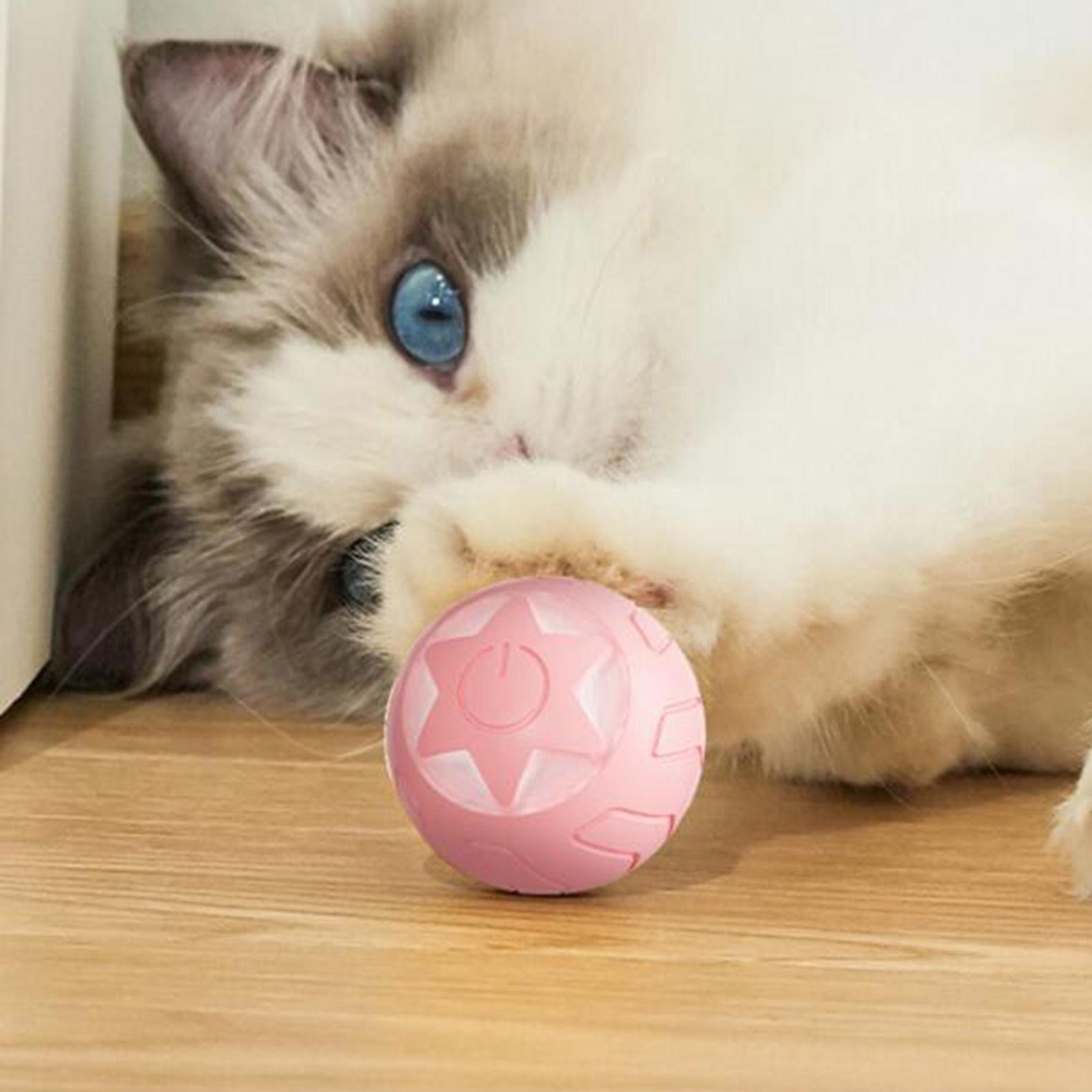 Interactive Cats Ball Toy Kitten Traning Toys Pet Supplies Automatic Pet Exercise Balls for Indoor Cats Exercise Training
