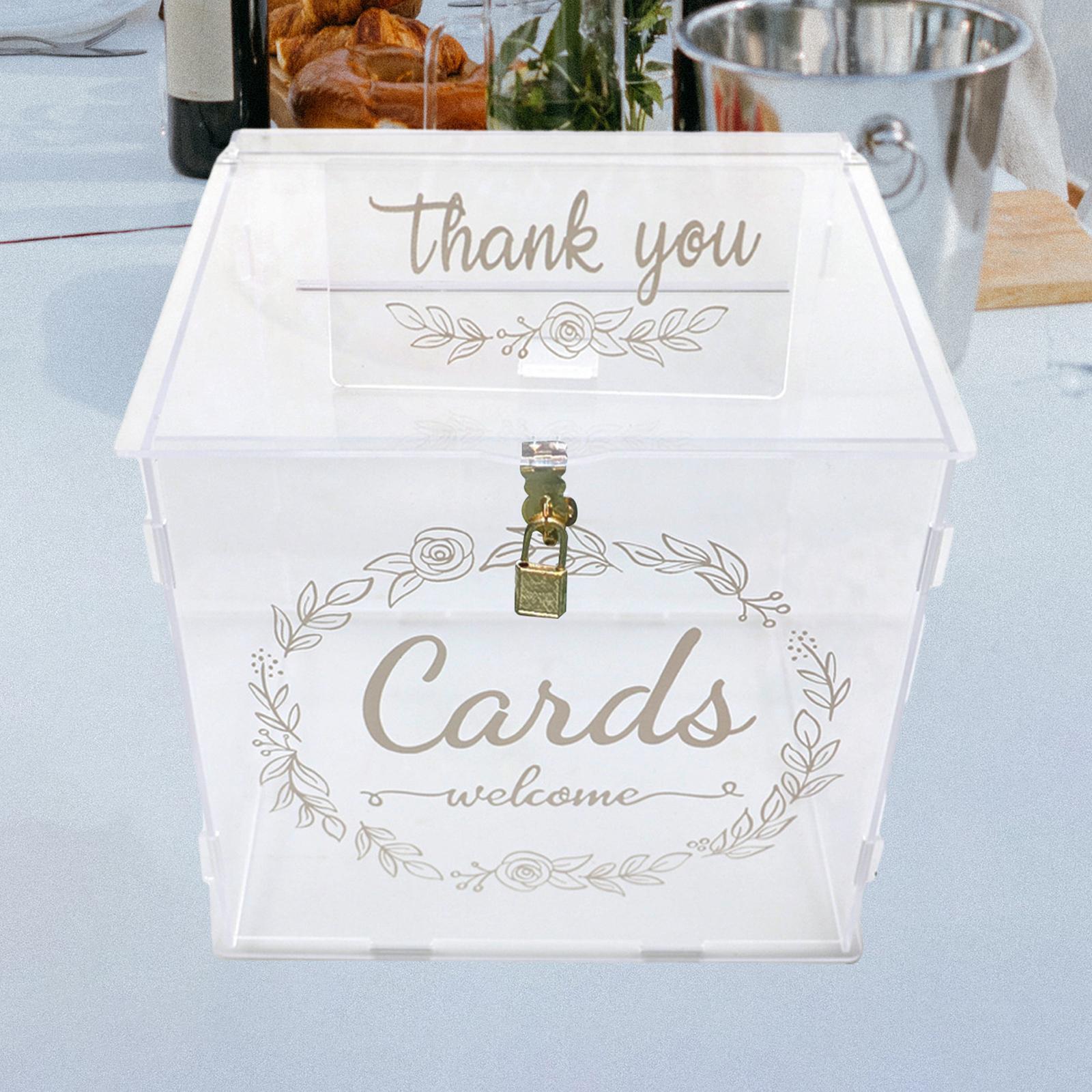 Acrylic Wedding Cards Box Decorations for Fall Wedding Reception Thanksgiving