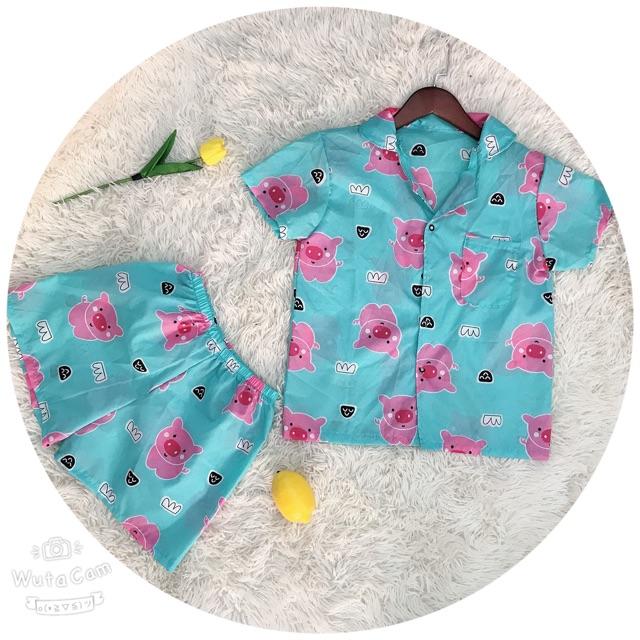 Combo 3 bộ pizama trơn viền