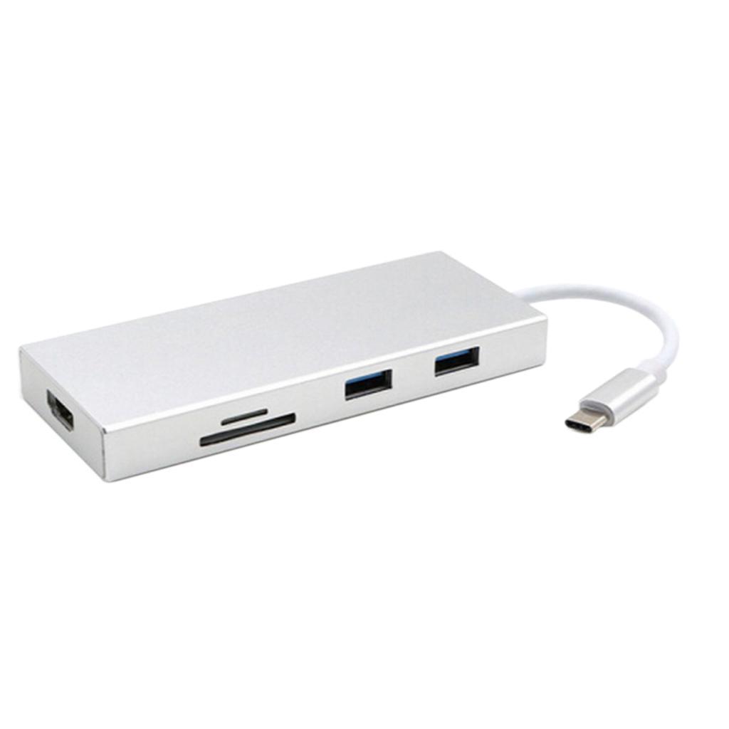 Type-C USB 3.1 to HDMI USB 3.0 HUB Card Reader & Charging for MacBook Pro