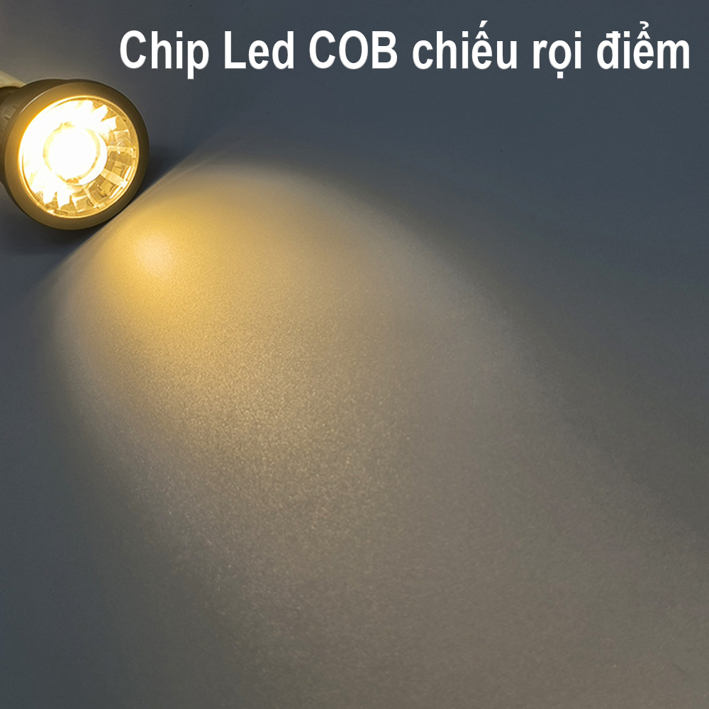 Đèn Rọi Led Kẹp bàn đầu giường đa năng BOFIT 3W - 220V, Thân đèn Kim loại