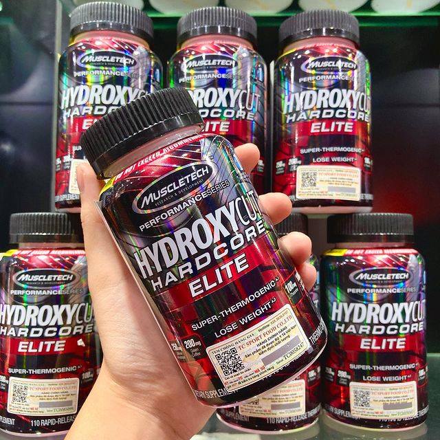 Thực phẩm bổ sung Đốt Mỡ Giảm Cân - Hydroxycut Hardcore Elite 100 -120 viên - Hàng Chính Hãng Muscletech - USA - Dành cho người muốn giảm mỡ thừa, đốt cháy mỡ trong quá trình tập luyện