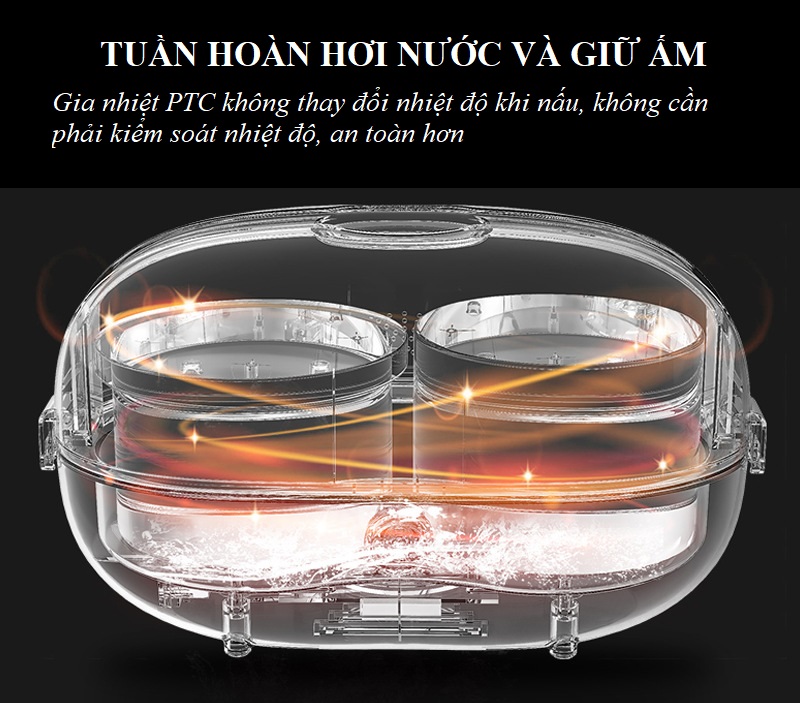 Nồi Nấu Cơm Mini - Hộp Hâm Nóng KLD828 Dùng Để Nấu Cơm Văn Phòng, Chăm Sóc Bệnh Nhân, Khi Đi Du Lịch, Tiện Lợi - Hàng Nhập Khẩu (Giao Mẫu Ngãu Nhiên)