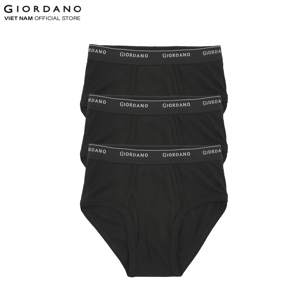 Bộ 3 Quần Lót Nam Dạng Tam Giác Men's Briefs Giordano 01178504