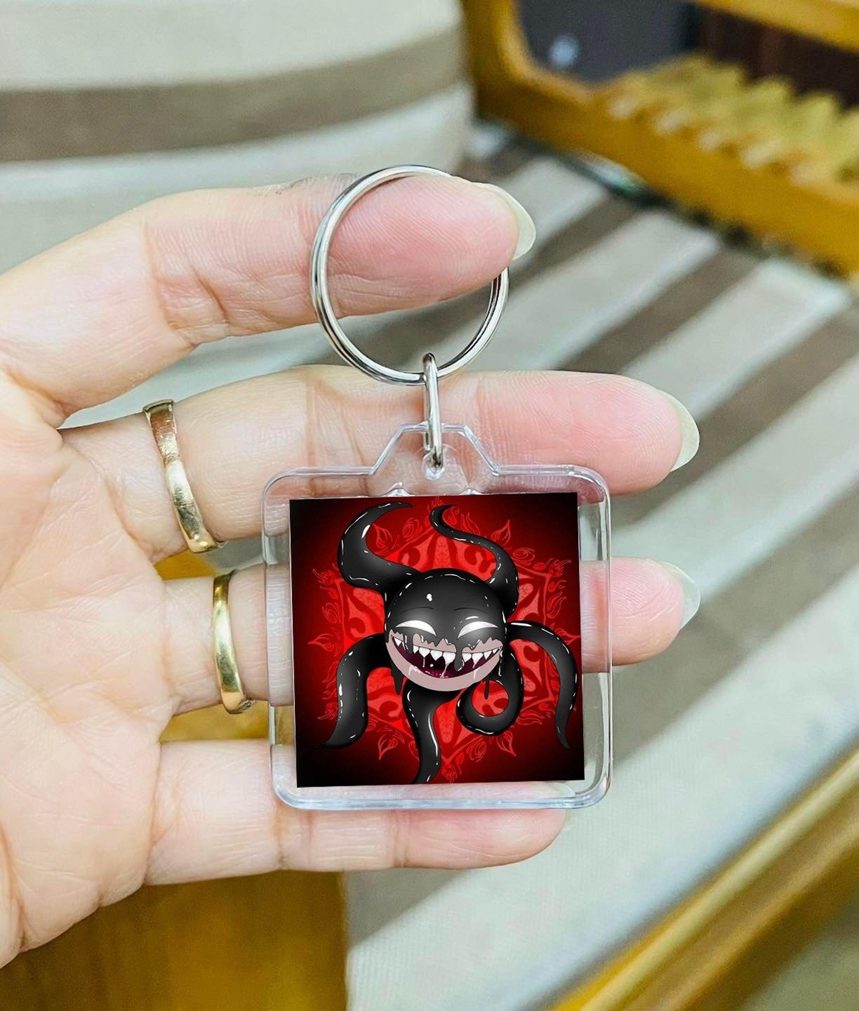 Móc treo khoá Roblox Doors Ambush figure seek hide Rush Eyes Halt Jack Glitch/ moca khoá Game Roblox Doors Ambush fig
