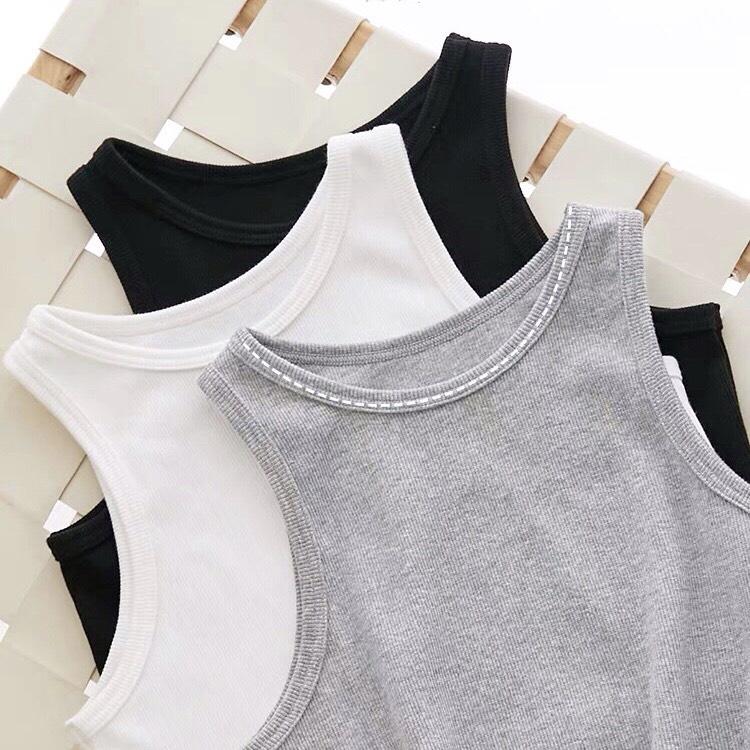 Áo croptop nữ chất cotton co dãn áo ba lỗ nữ ôm body vải co dãn Mophus CC001