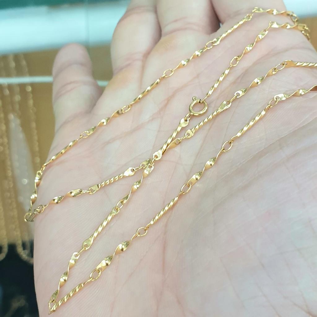 Dây Chuyền Trúc Xoắn Ốc- Vòng cổ dùng lâu dài không kiêng mồ hôi muối không đen