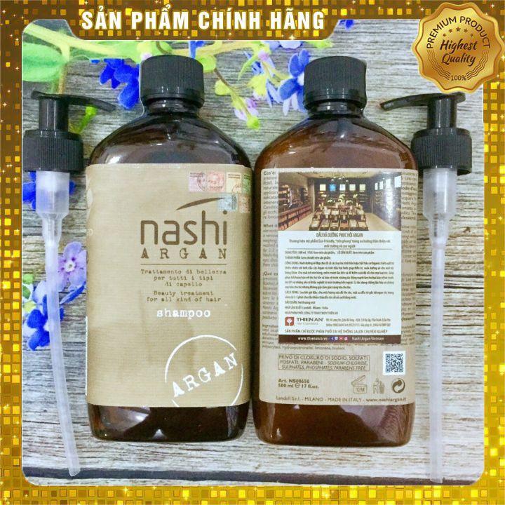 CẶP GỘI XẢ PHỤC HỒI NASHI ARGAN 500ML