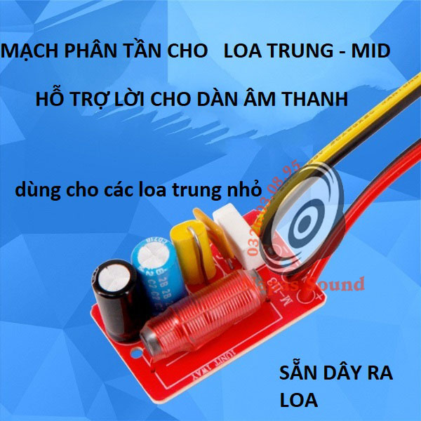 BỘ 2 MẠCH PHÂN TẦN TRUNG MID M113A HÀN SẴN DÂY - PHÂN TẦN LOA MID - PHÂN TẦN MID GIÁ RẺ