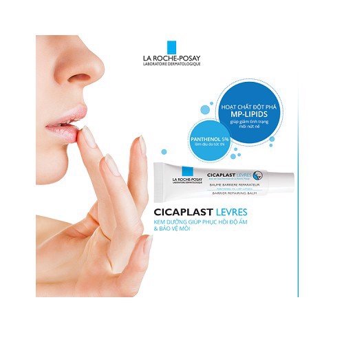 Kem Dưỡng Phục Hồi Độ Ẩm Và Bảo Vệ Môi La Roche Posay Cicaplast Lips 7.5ml