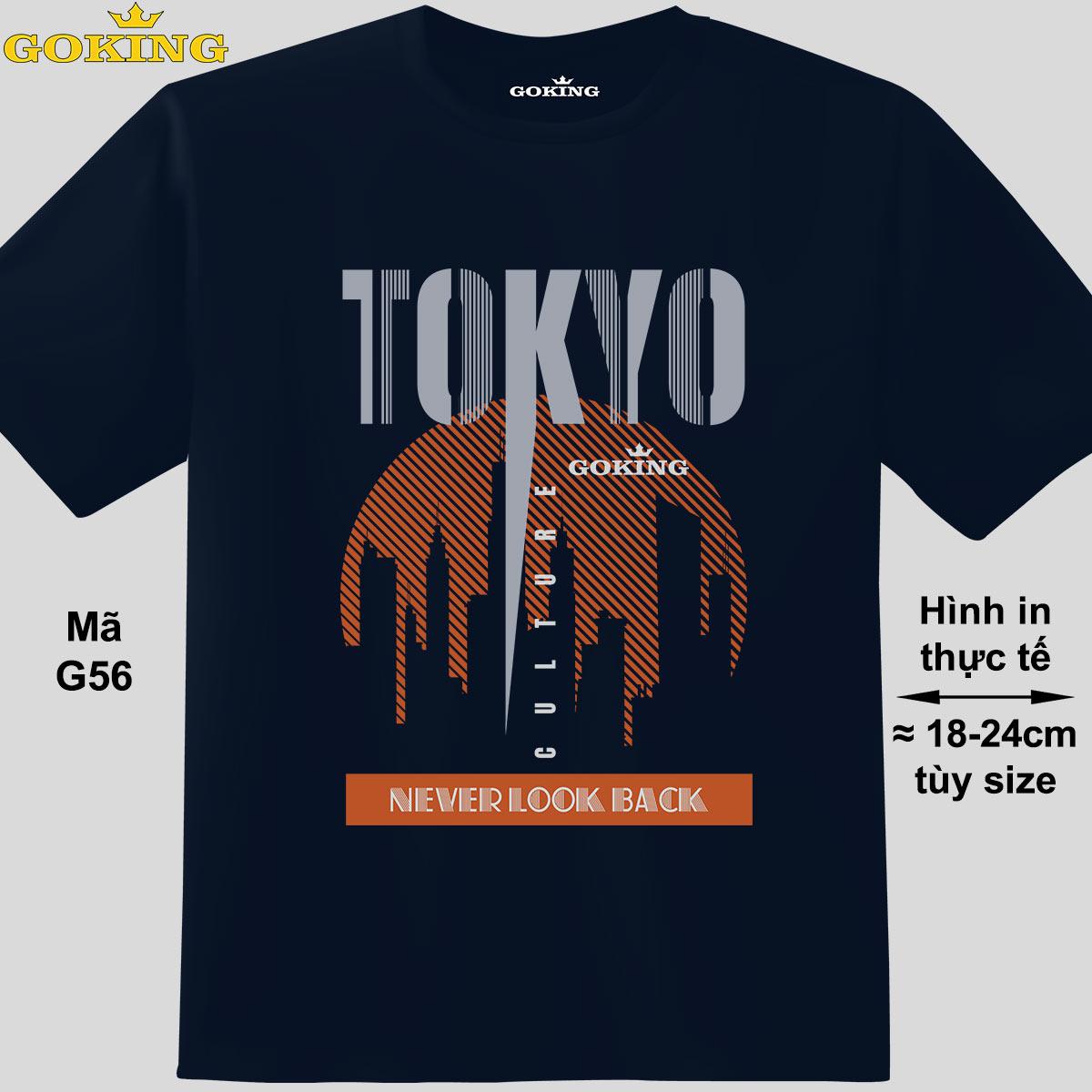 TOKYO, mã G56. Áo thun nam nữ siêu đẹp. Áo phông thoát nhiệt Goking hàng hiệu cao cấp