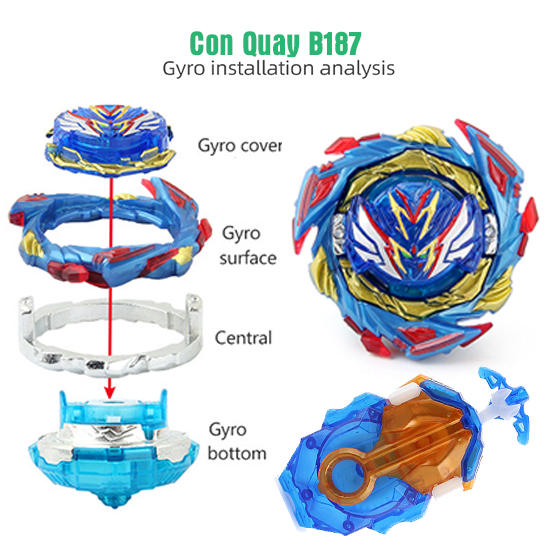 Đồ Chơi Con Quay B187 Kèm Tay Quay | Con Quay BEYBLADE B187