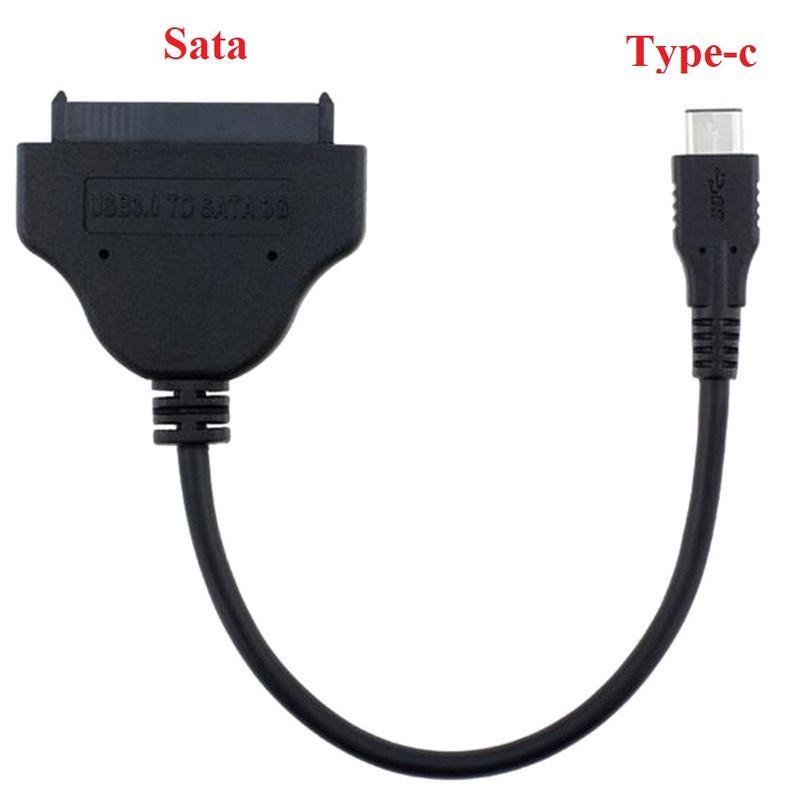 Cáp chuyển đổi USB Type-C to Sata cao cấp Tặng đèn LED