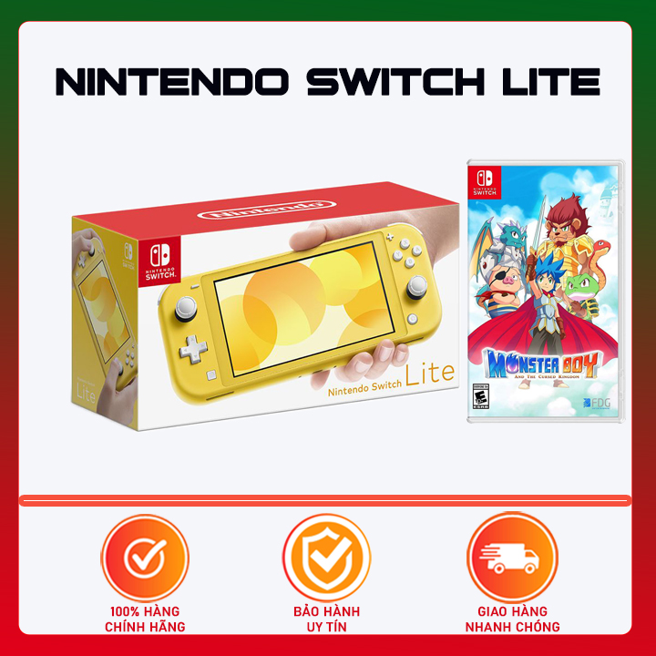 Máy Chơi Game Nintendo Switch Lite + Game Nintendo - Monster Boy And The Cursed Kingdom - Hàng Nhập Khẩu