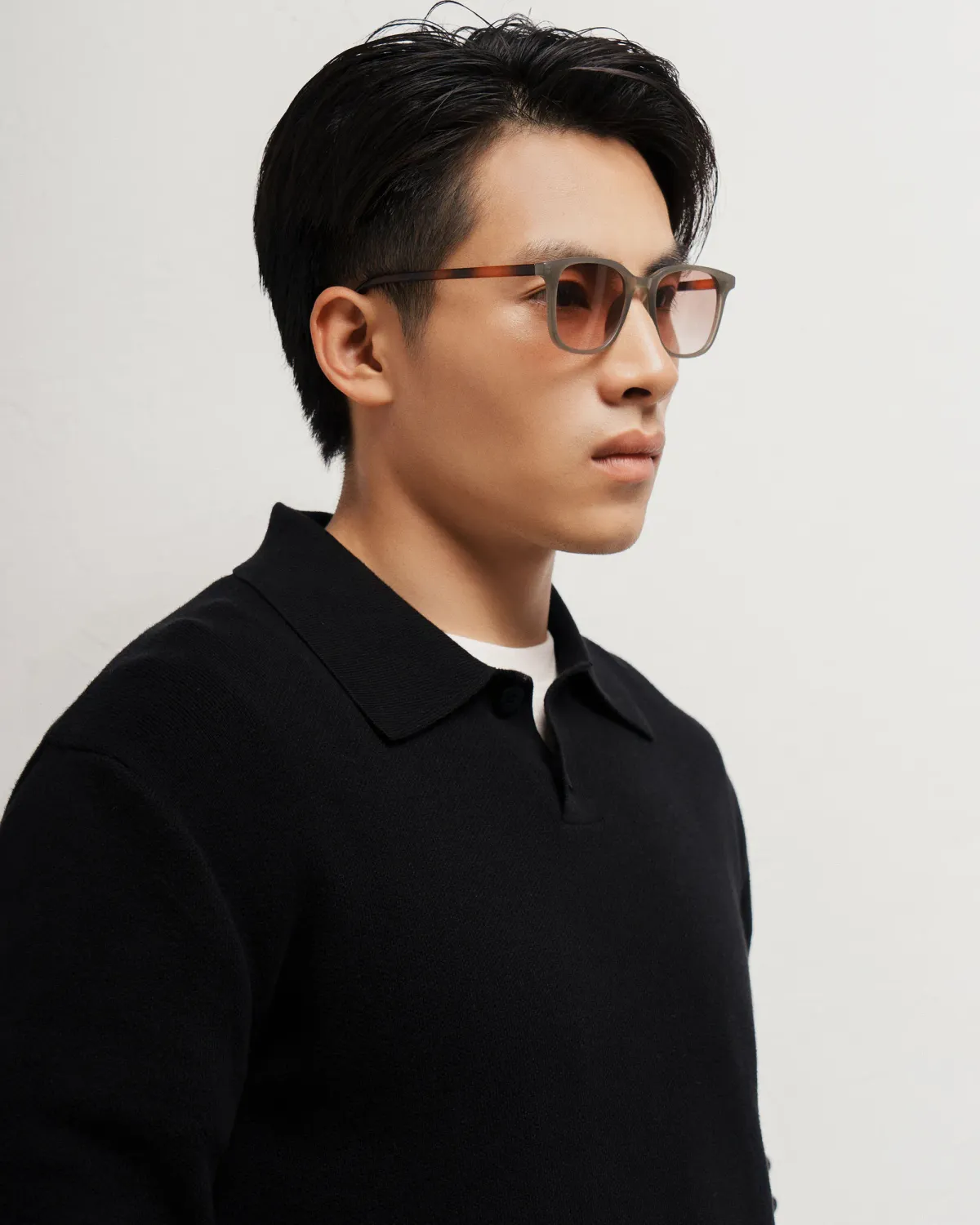 Áo Polo dệt kim tay dài nam. Fitted - ROUTINE 10F25KNI002