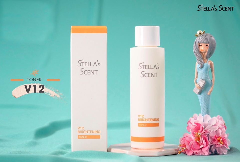 Nước Hoa Hồng Trắng Da V12 Stella's Scent - Stella's Scent V12 Brightening Toner