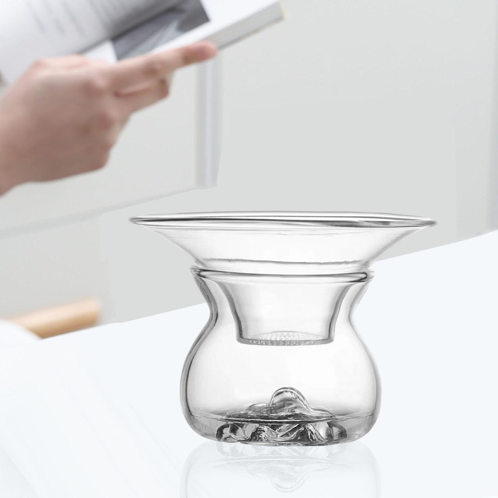 Portable Glass Tea Strainer Teapot Filter Clear Tea Filter Tea Accessories