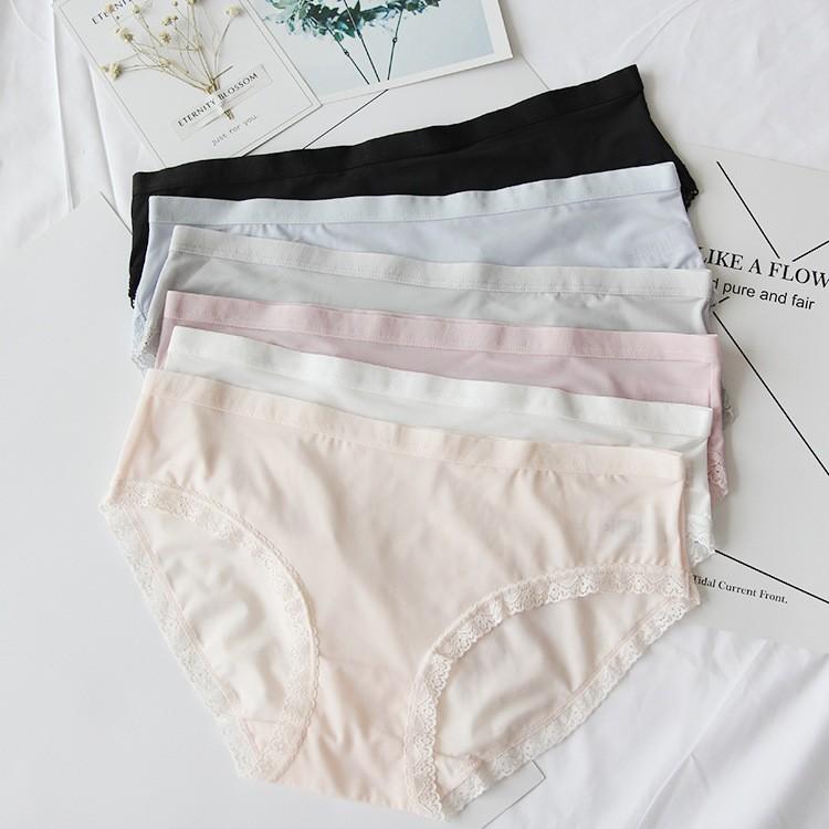 Quần lót nữ thun lạnh viền ren