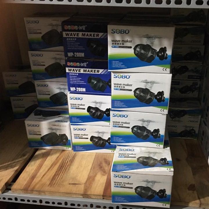 Quạt Thổi Luồng Sóng Cho Bể Cá Sobo WP100M/200M/300M/400M Tạo Dòng Nước, Làm Sạch Chất Bẩn Trong Hồ Cá