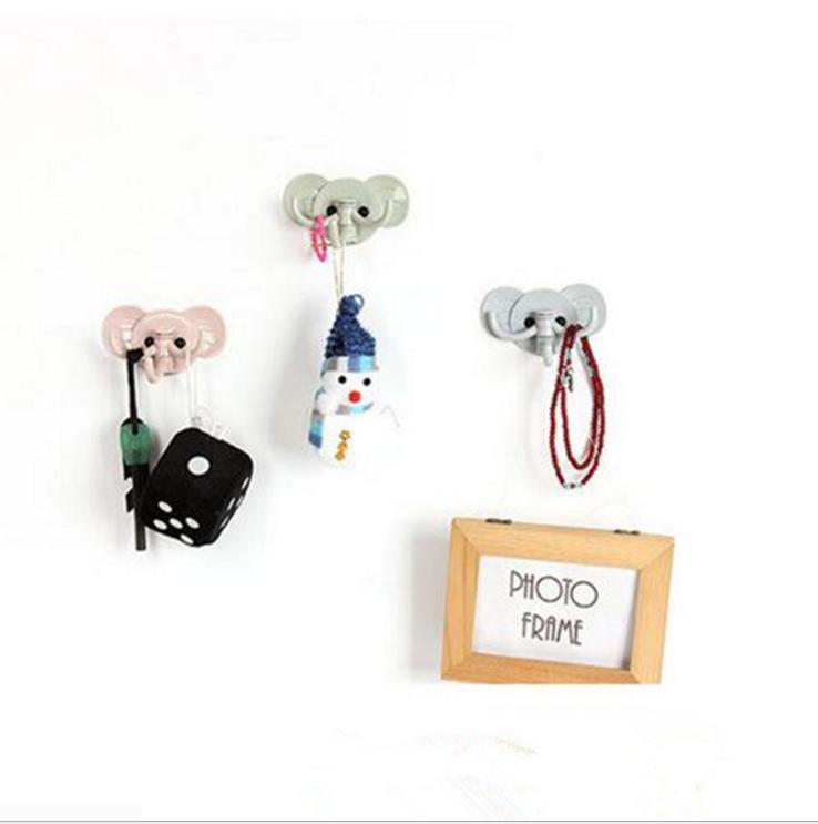 Móc treo đồ dán tường thiết kế kiểu con voi dễ thương