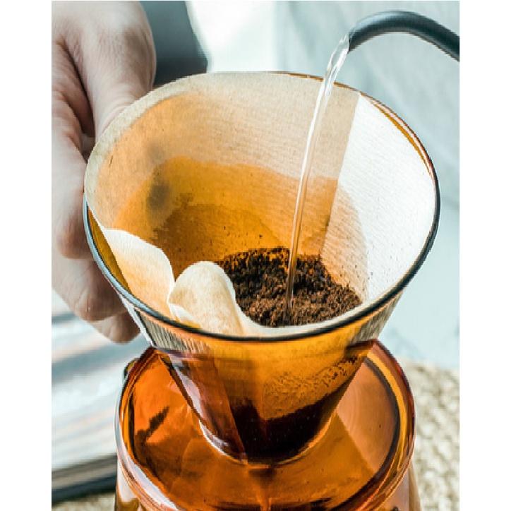 Giấy lọc cà phê coffee filter Pour over V60 drip hộp 100 tờ thân thiện với môi trường tiện lợi