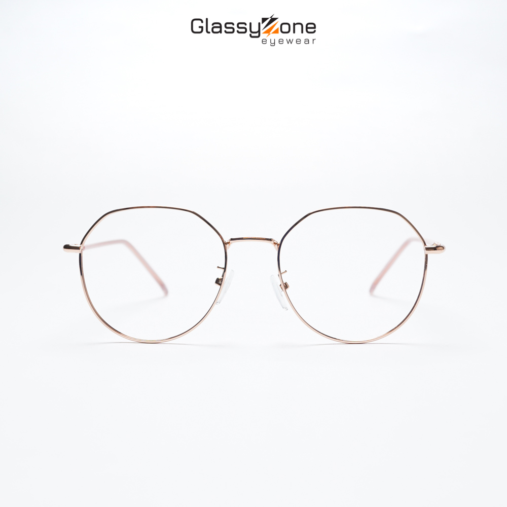 Gọng kính cận, Mắt kính giả cận kim loại Form tròn Nam Nữ Zodiac- GlassyZone
