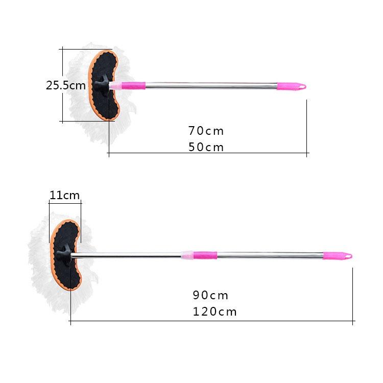 Chổi Rửa Xe Ô Tô Cán Dài Lông Mềm Thay Đổi Được Chiều Dài Max 125cm 37
