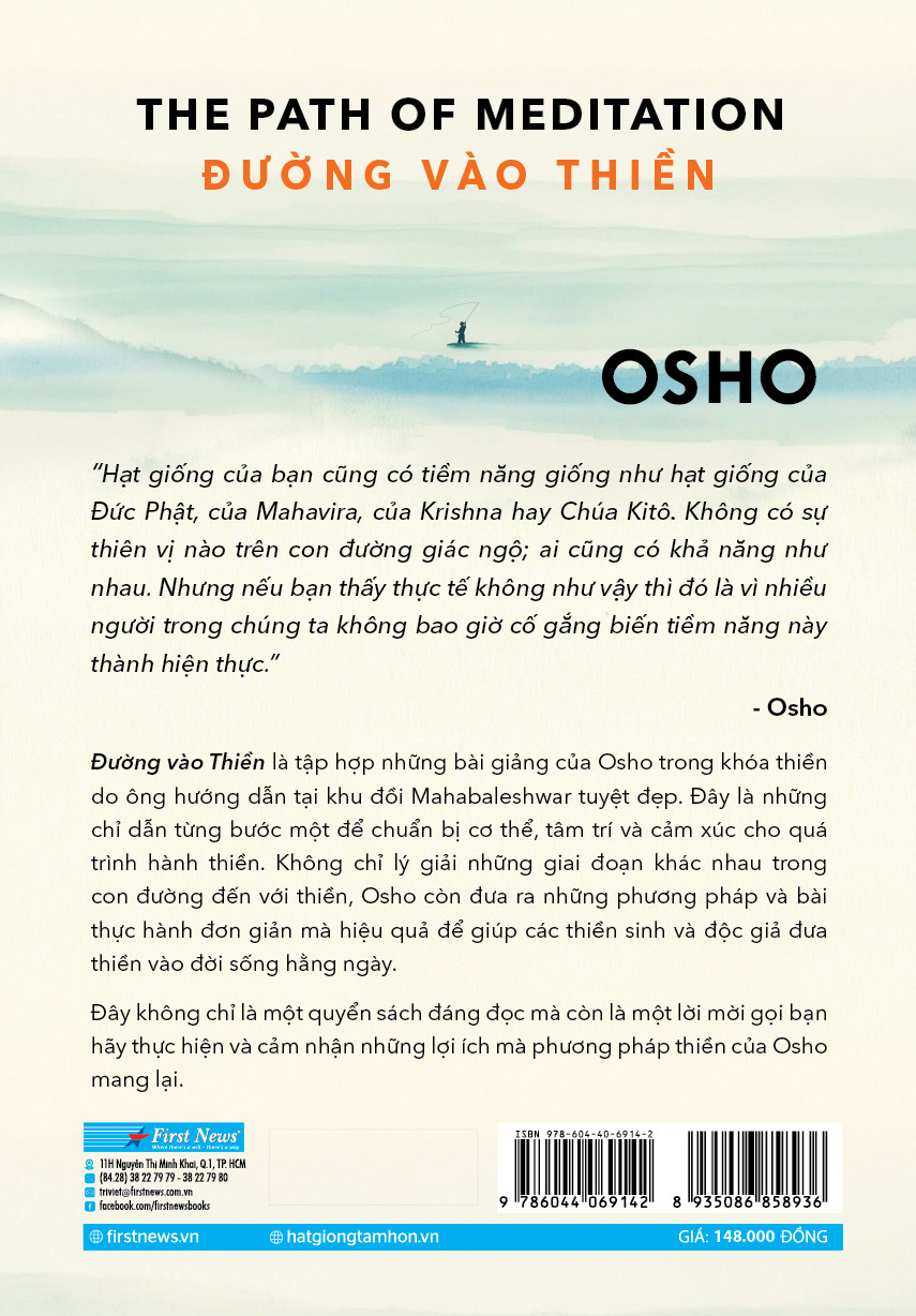 Sách OSHO Đường Vào Thiền - The Path Of Meditation - First News