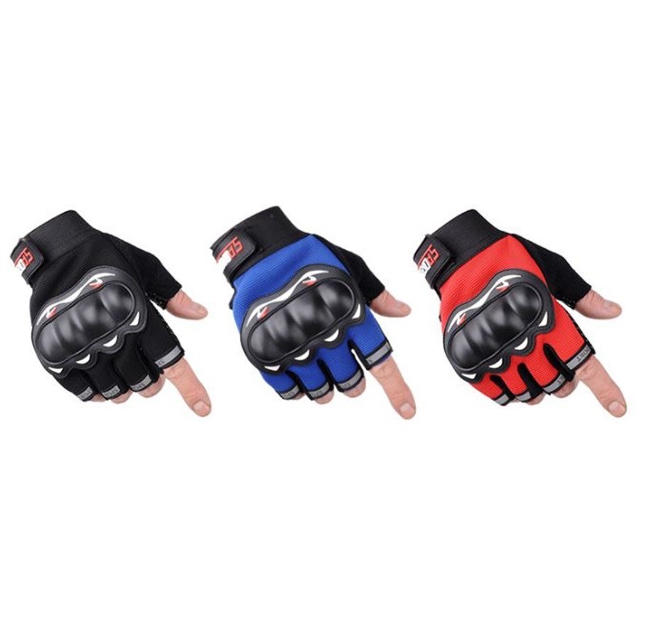 Găng tay Sport -hở ngón - Để đeo tay đi phượt - Do hở ngón nên thao tác sử dụng điện thoại dễ dàng - Hàng chính hãng