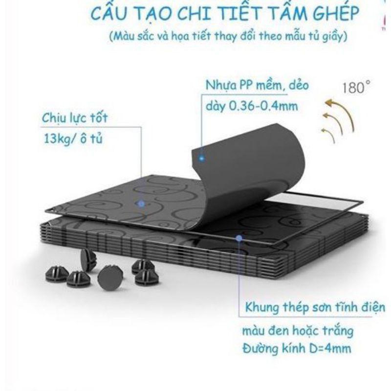 Tủ Giày Dép Nhựa Lắp Ghép 7 Ô Đa Năng Tiện Lợi