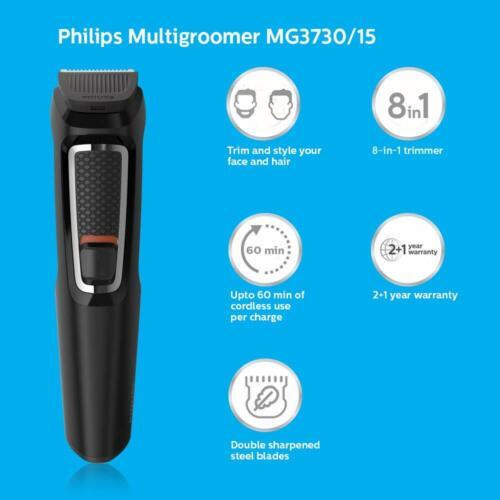 Máy cạo tỉa râu đa năng 8 trong 1 Philips MG3730/15 - Hàng chính hãng