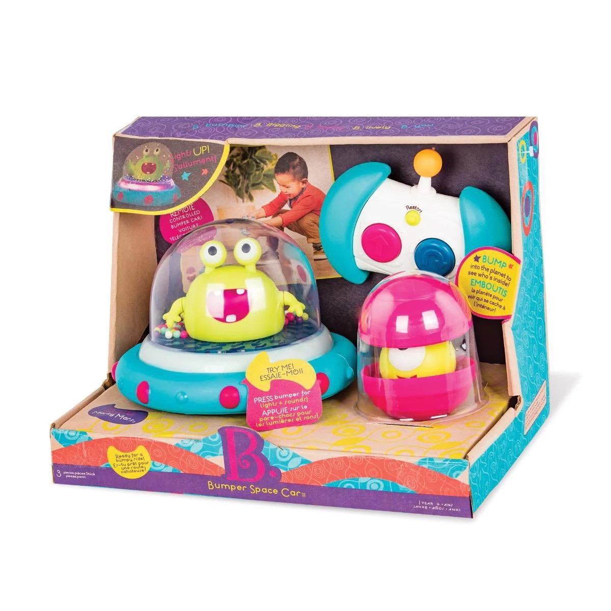 Đồ chơi Xe không gian điện đụng điều khiển từ xa B.toys - Battat