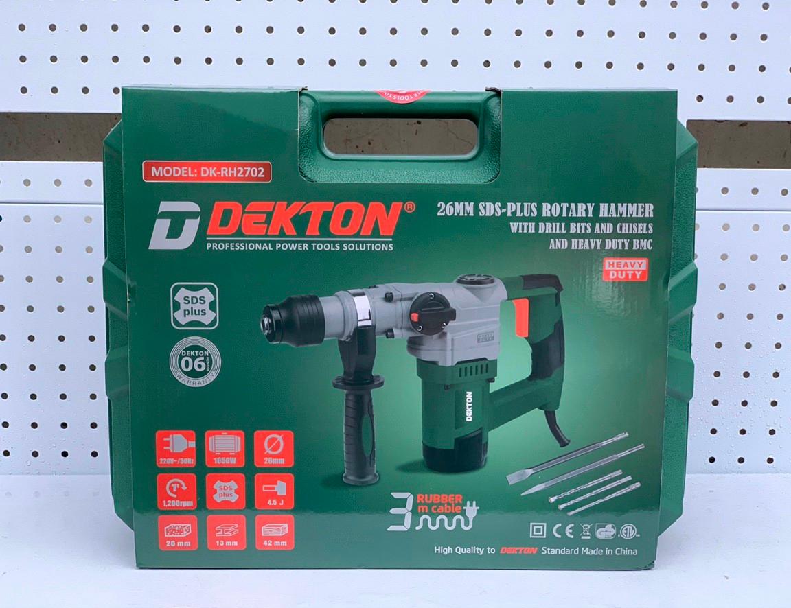 MÁY KHOAN ĐỤC 2 CHỨC NĂNG 1050W DEKTON DK-RH2702 - HÀNG CHÍNH HÃNG