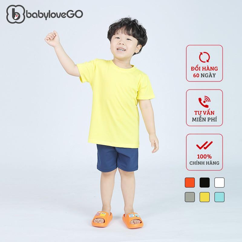 Đồ Bộ Bé Trai Áo Thun Quần Đùi BabyloveGo Chất Liệu Cotton Sợi Thoáng Mát Co Giãn Cho Trẻ Từ 8-38kg