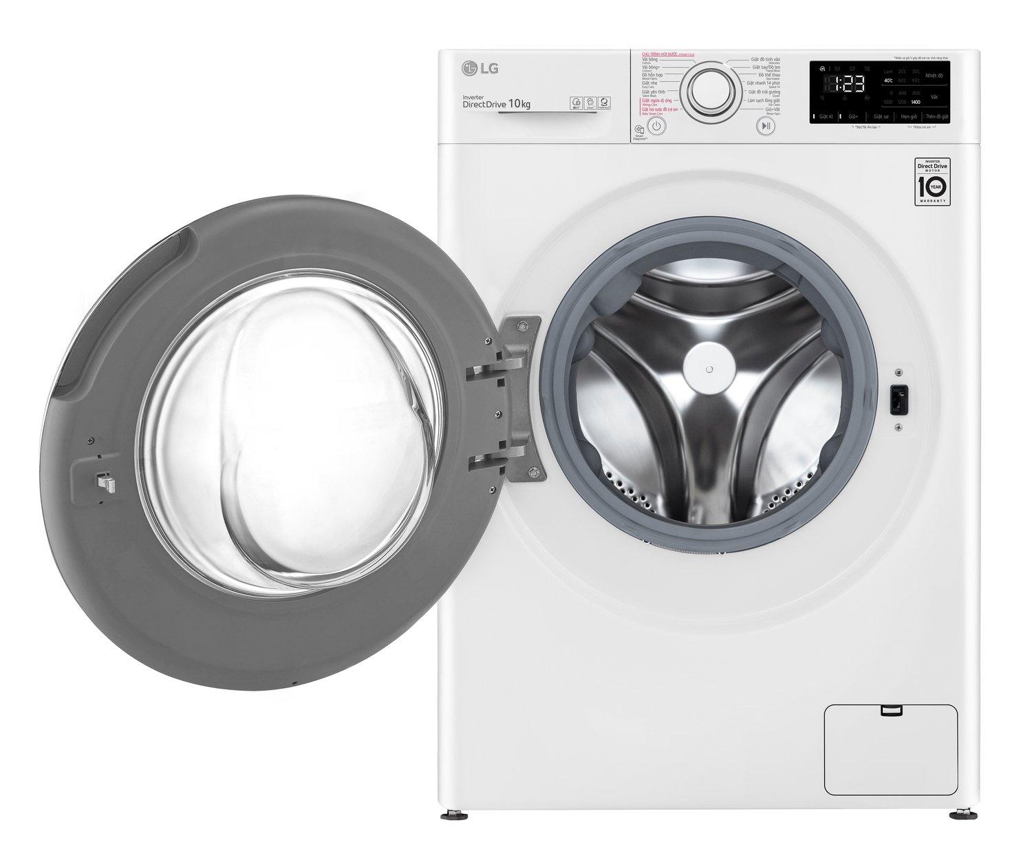 Máy giặt lồng ngang thông minh LG AI DD 10kg FV1410S5W - Hàng chính hãng
