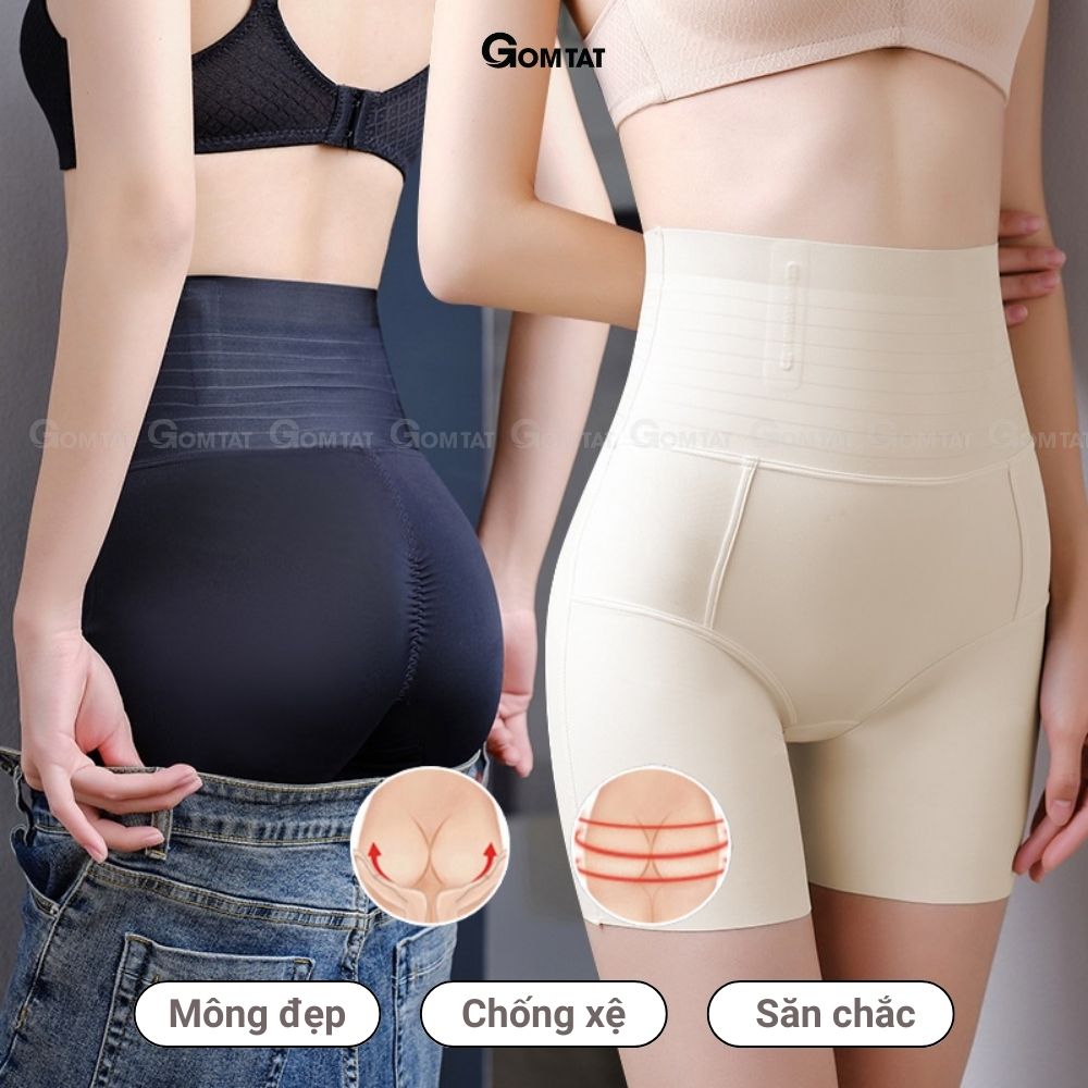 Quần mặc váy định hình GOMTAT gen nịt bụng, siết eo hỗ trợ nâng mông đẹp chống cuộn - SA-667