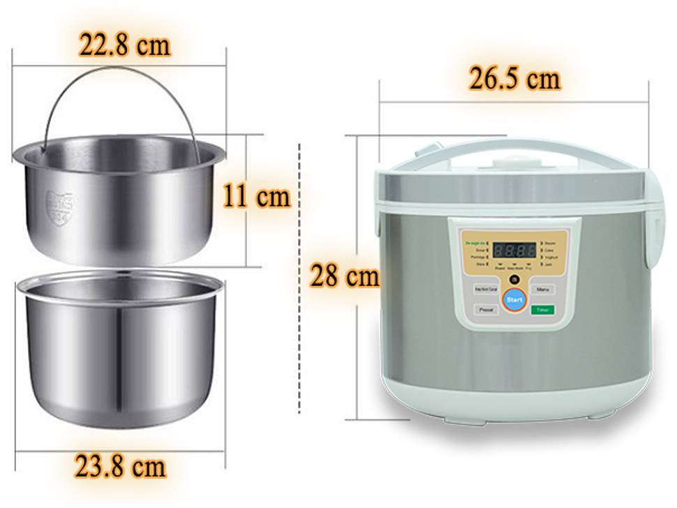 Nồi cơm điện tách đường Mishio MK-188